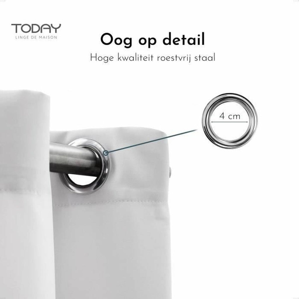 Vorhang TODAY Essential weiß – Detailansicht Baumwolle, lichtdurchlässig
