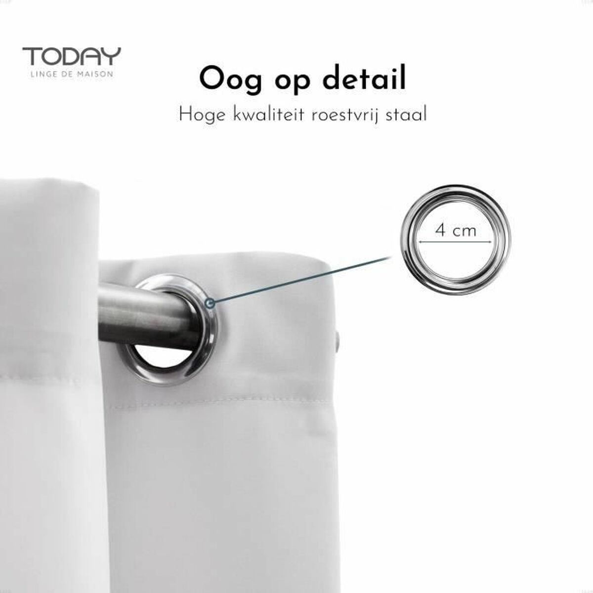 Vorhang TODAY Essential weiß – Detailansicht Baumwolle, lichtdurchlässig