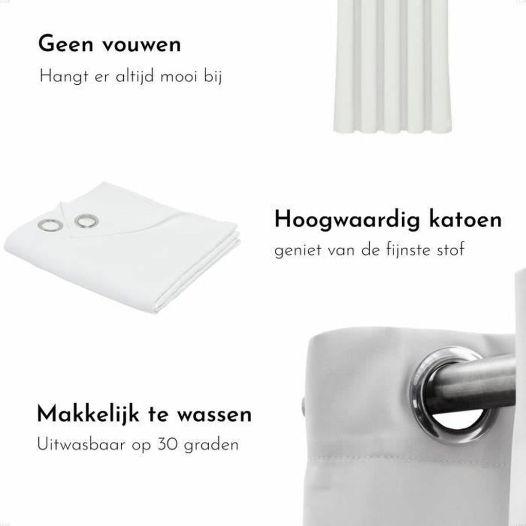 Vorhang TODAY Essential weiß – Detailansicht Baumwolle