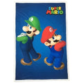 Mario Bros Kinderdecke schwarz Mikrofaser Flanell weich Kuscheldecke