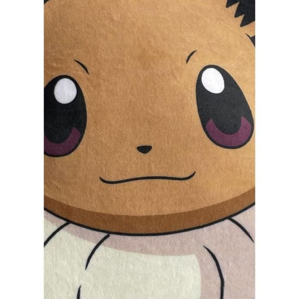 Pokémon Kissen braun 40cm Polyester Tierform Seitenansicht
