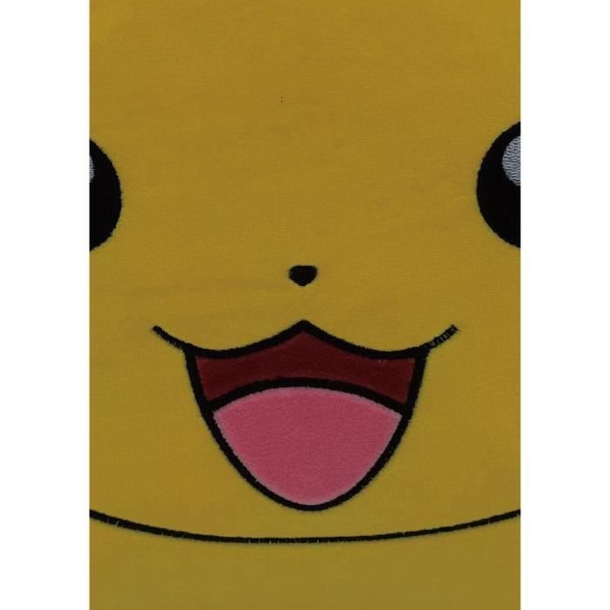 Pokémon Kissen gelb 40cm Polyester Reißverschluss Seitenansicht
