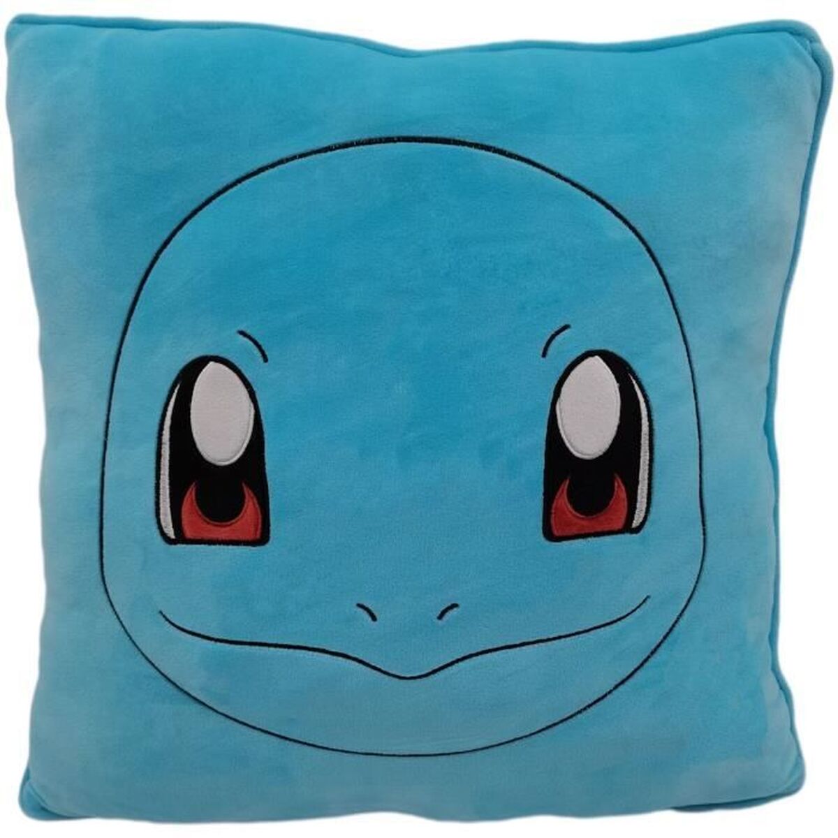 Pokémon Kinderkissen blau 40cm Polyester kariert Kuschelkissen
