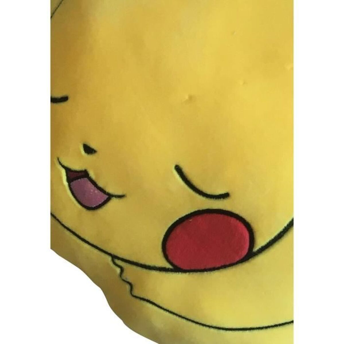 Pokémon Kissen gelb 50cm Polyester Charakterform Seitenansicht
