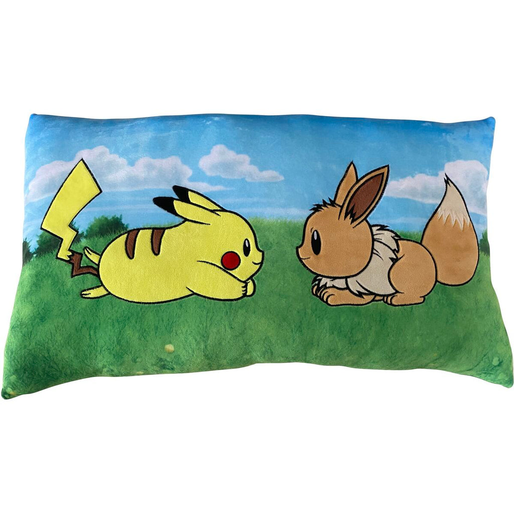 Pokémon Kinderkissen gelb braun 60cm Polyester Charakterform Kuschelkissen
