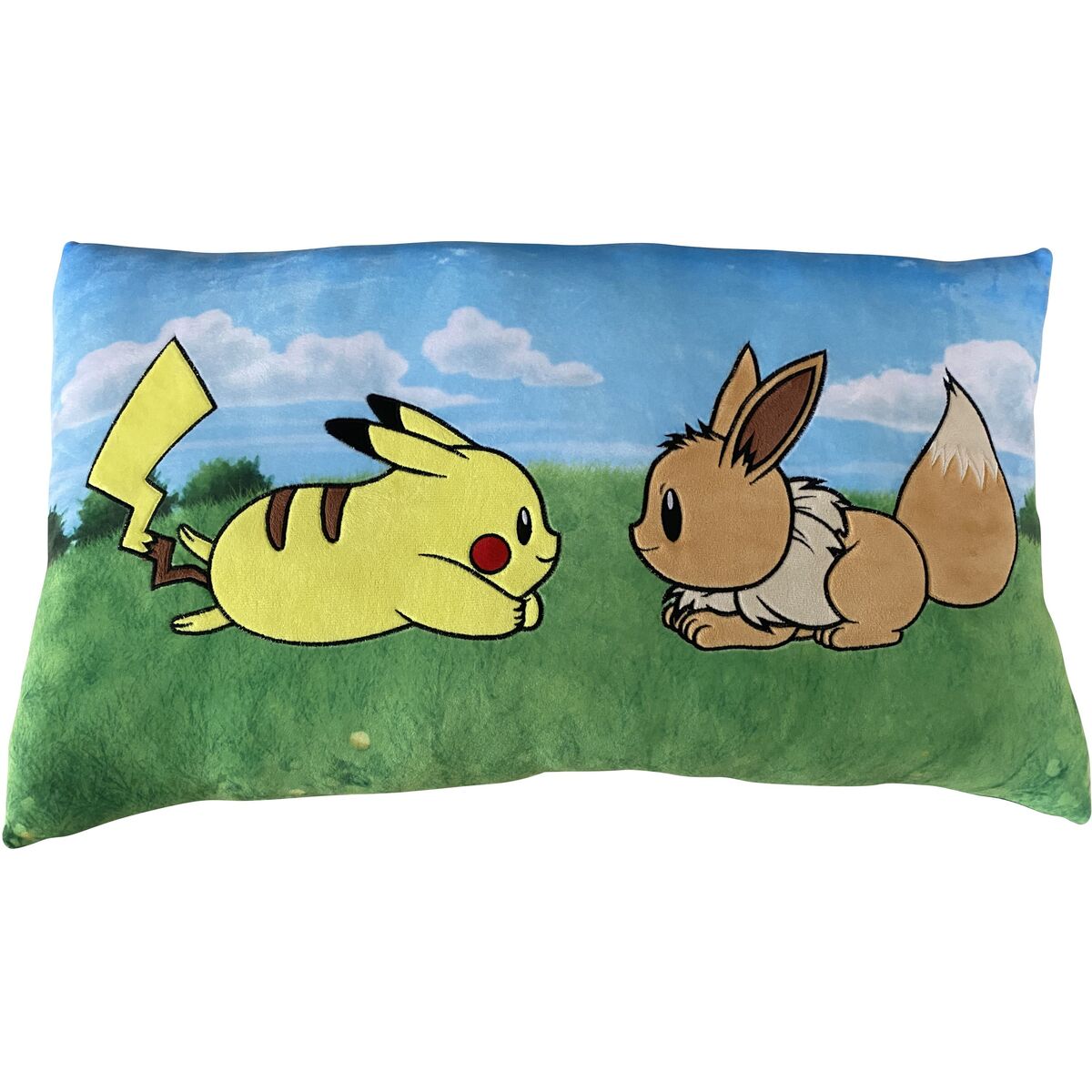 Pokémon Kinderkissen gelb braun 60cm Polyester Charakterform Kuschelkissen
