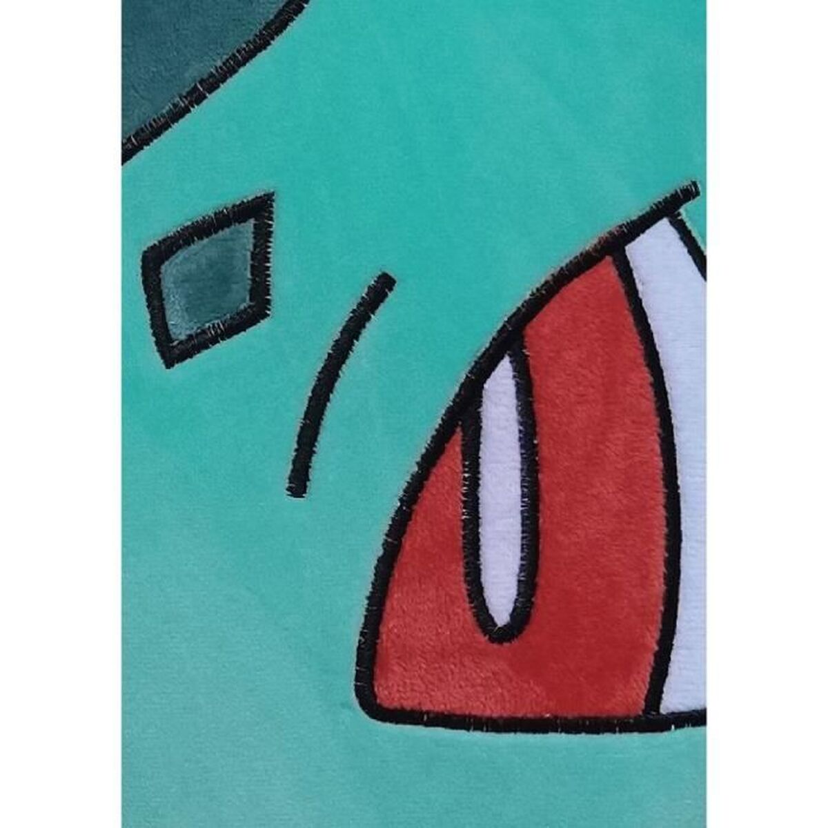 Pokémon Kissen grün 40cm Polyester Charakterform Seitenansicht
