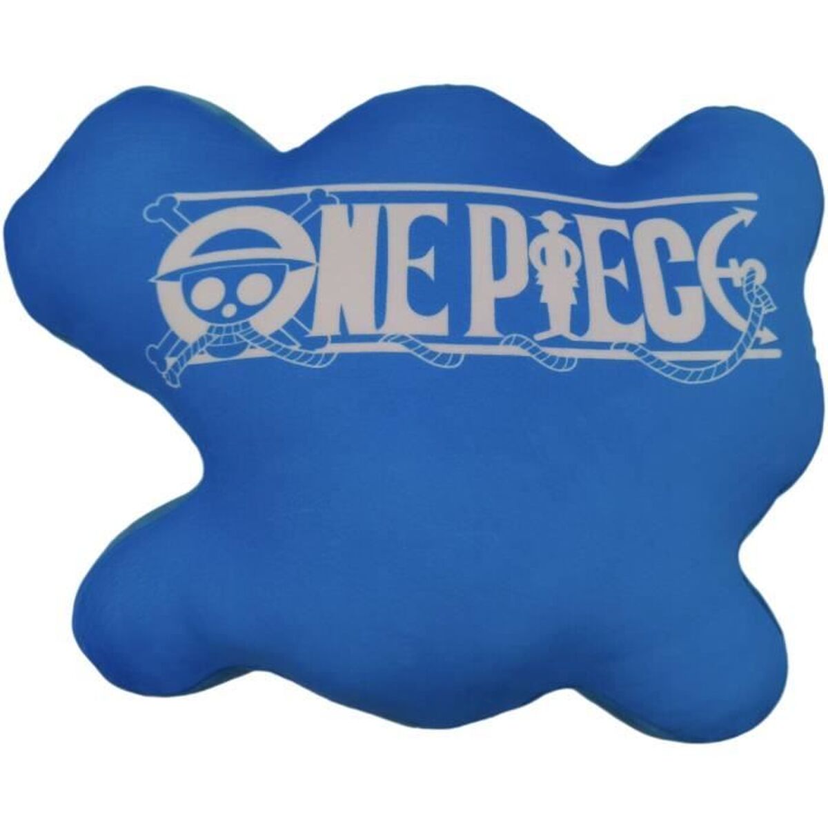 One Piece Kissen gelb schwarz 40cm Polyester gedruckt Charaktermotiv
