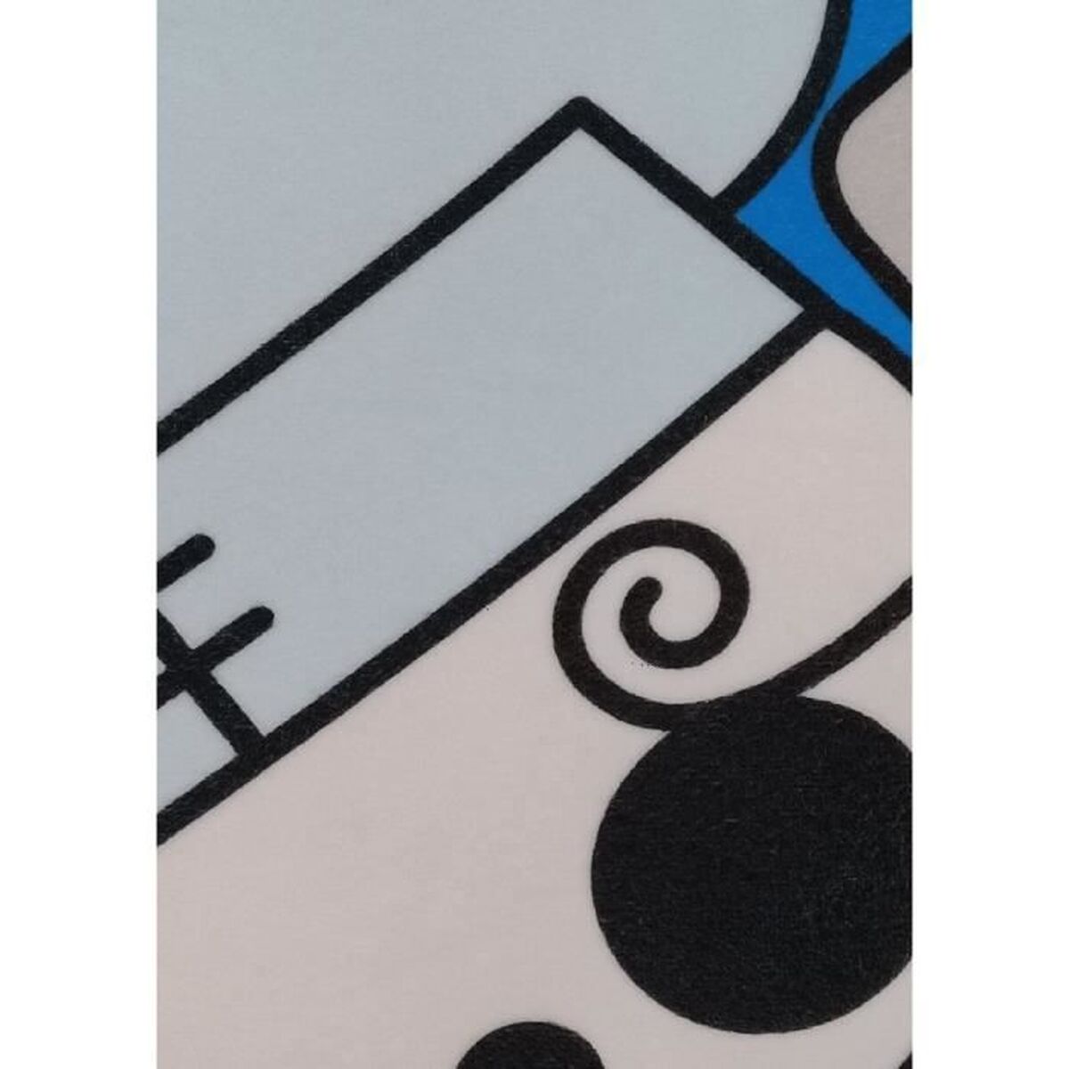 Kissen One Piece gelb schwarz Polyester 40cm Detailansicht
