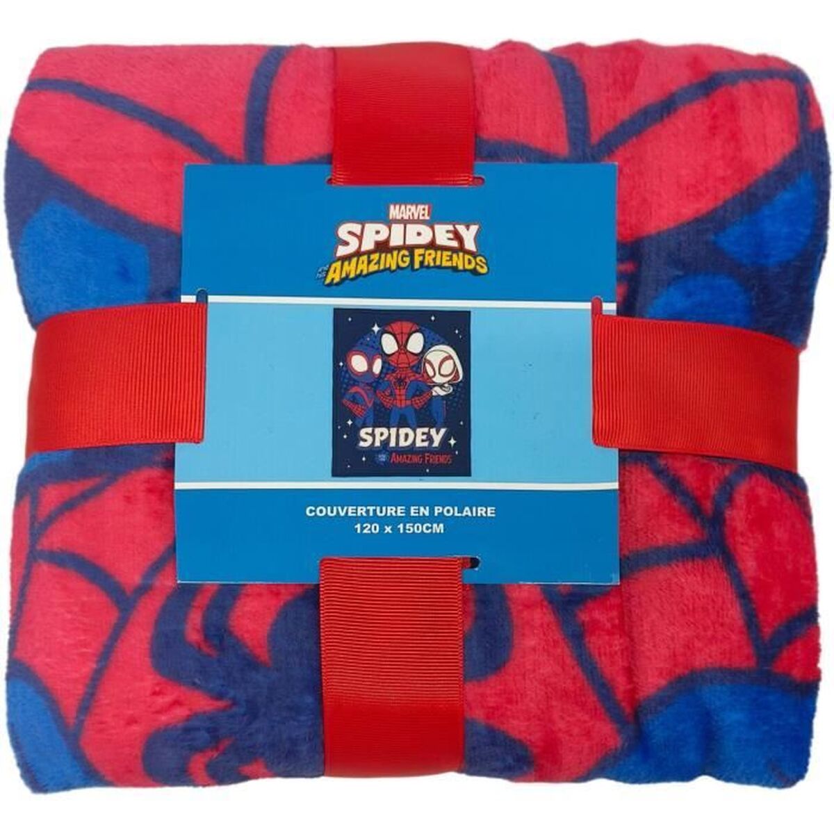 Kuscheldecke Spidey Flanell Mikrofaser Detailansicht Kinderzimmer