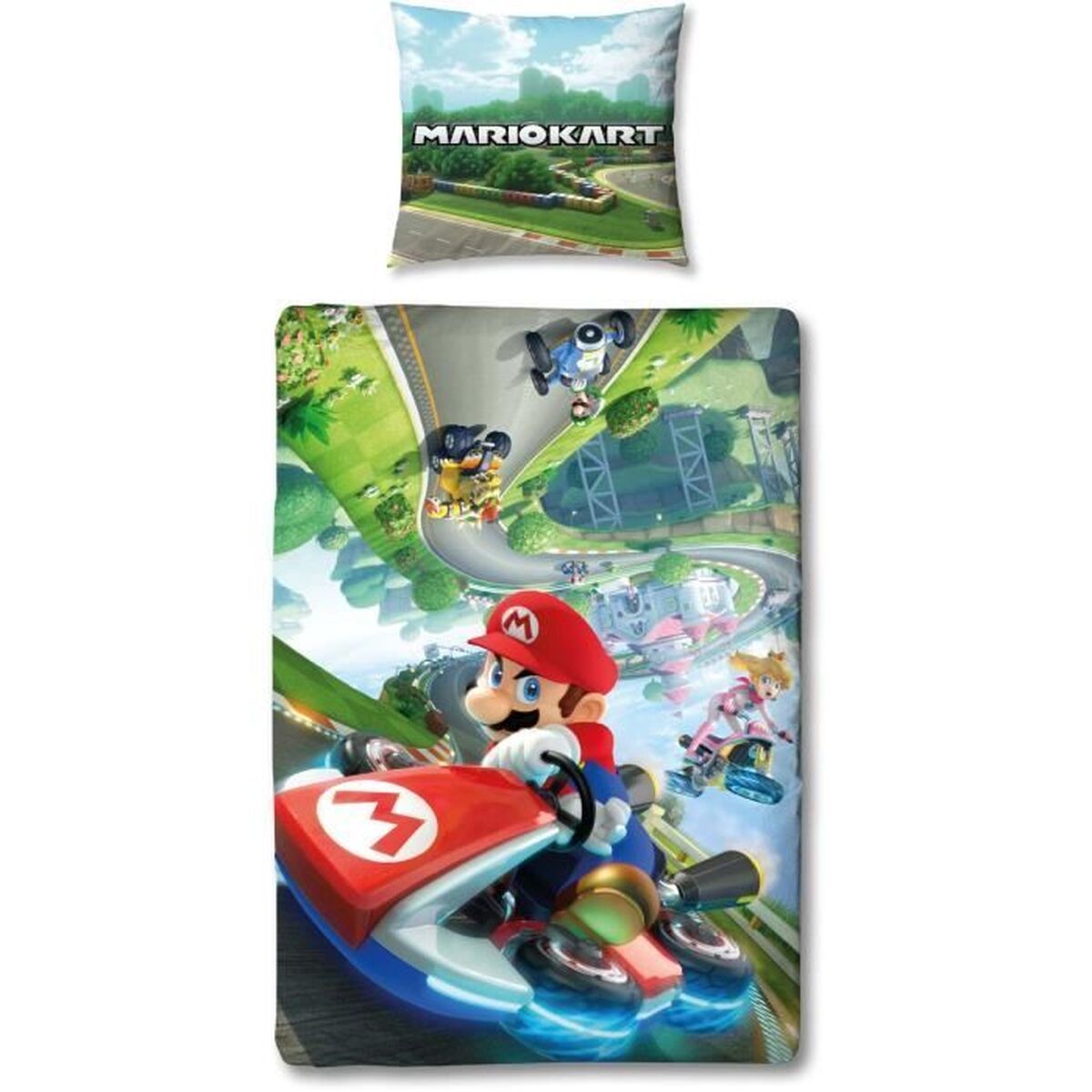 Bettbezug-Set Mario Bros 140x200cm Kinderbettwäsche Detailansicht