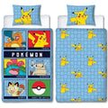 Pokémon Bettwäsche-Set 140x200cm 2-teilig Mikrofaser bunt Kinderbettwäsche