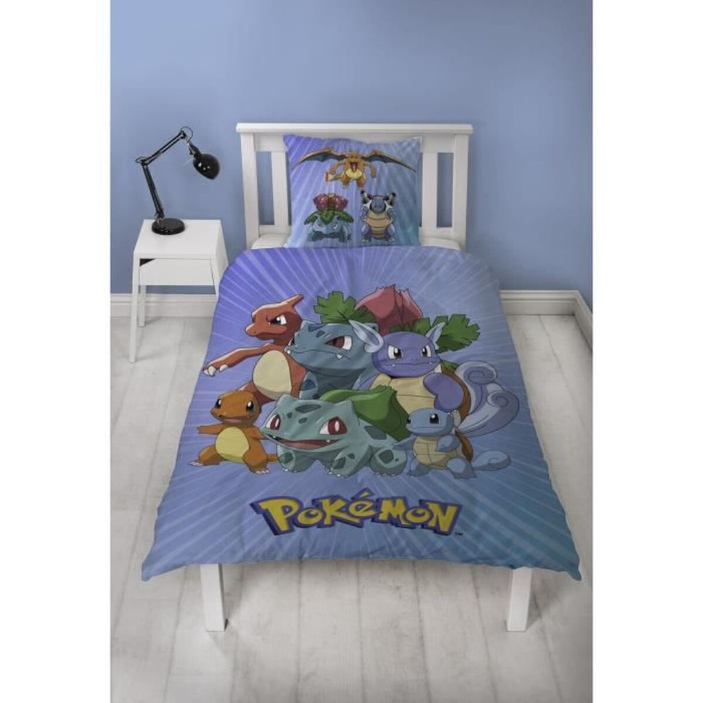 Pokémon Bettwäsche-Set blau 140x200cm Kinderzimmer Produktdetails
