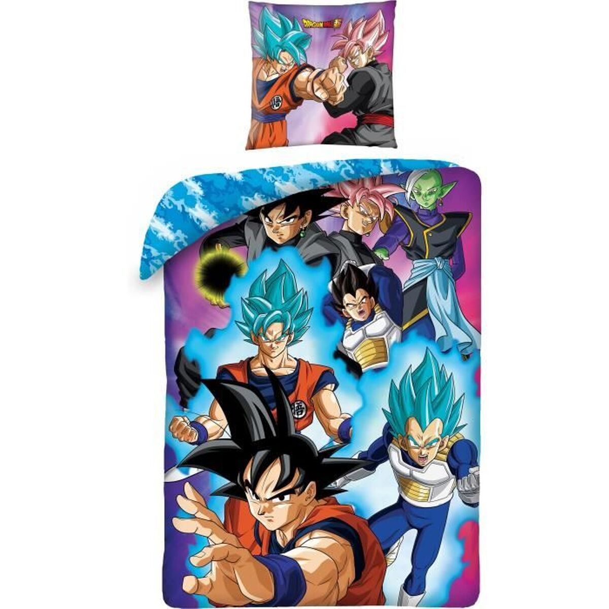 Dragon Ball Bettbezug-Set 140x200cm 2-teilig Mikrofaser bunt Kinderbettwäsche
