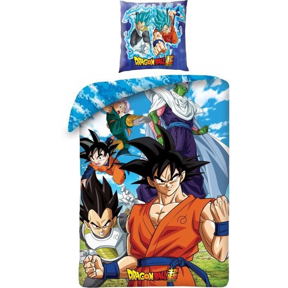 Dragon Ball Bettbezug-Set 140x200cm 2-teilig Mikrofaser bunt Kinderbettwäsche