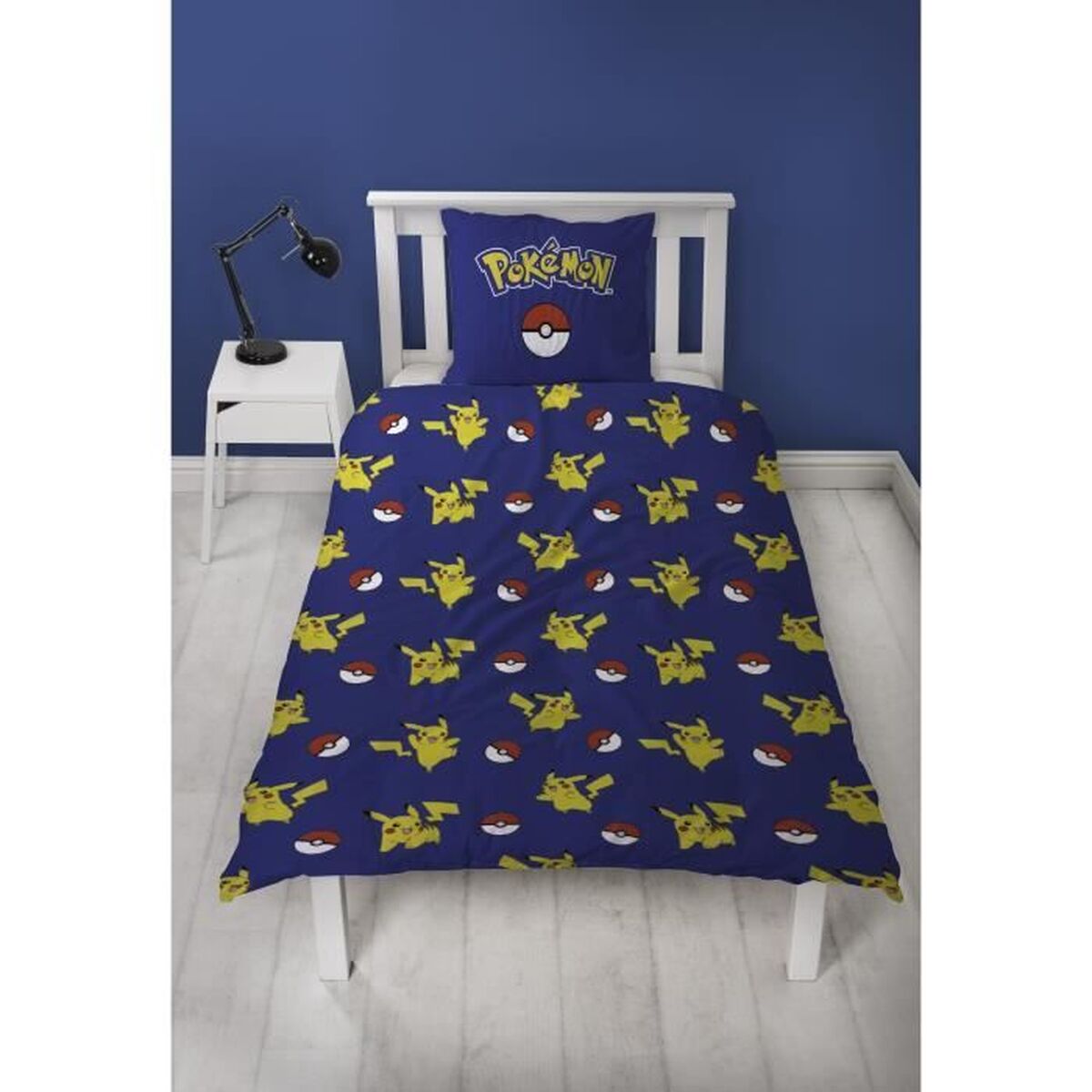 Kinderbettwäsche Pokémon gelb-rot 140x200cm Polyester pflegeleicht