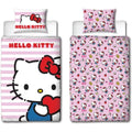 Hello Kitty Bettwäsche-Set 140x200cm 2-teilig Mikrofaser rosa Kinderbettwäsche
