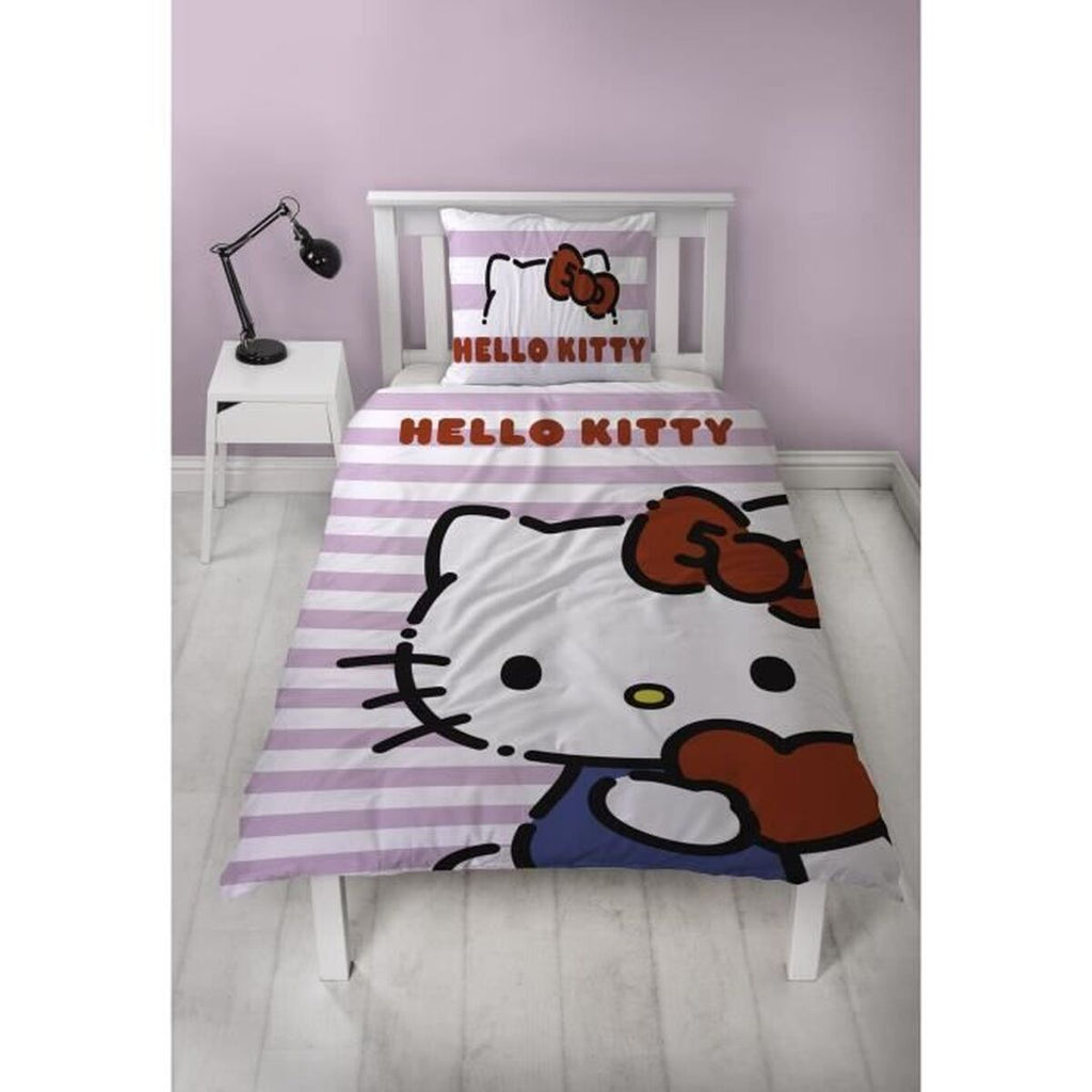 Hello Kitty Bettwäsche-Set 140x200cm Kinderzimmer rosa Produktdetails
