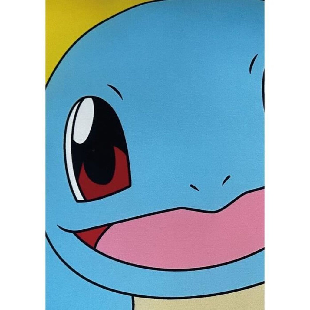 Pokémon Kuschelkissen gelb blau Polyester 41x39cm beidseitig bedruckt
