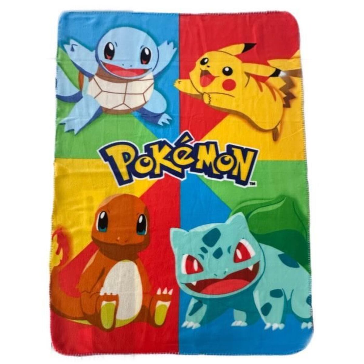 Pokémon Kinderdecke bunt Mikrofaser Flanell weich Kuscheldecke