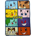 Pokémon Kinderdecke bunt Mikrofaser Flanell weich Kuscheldecke