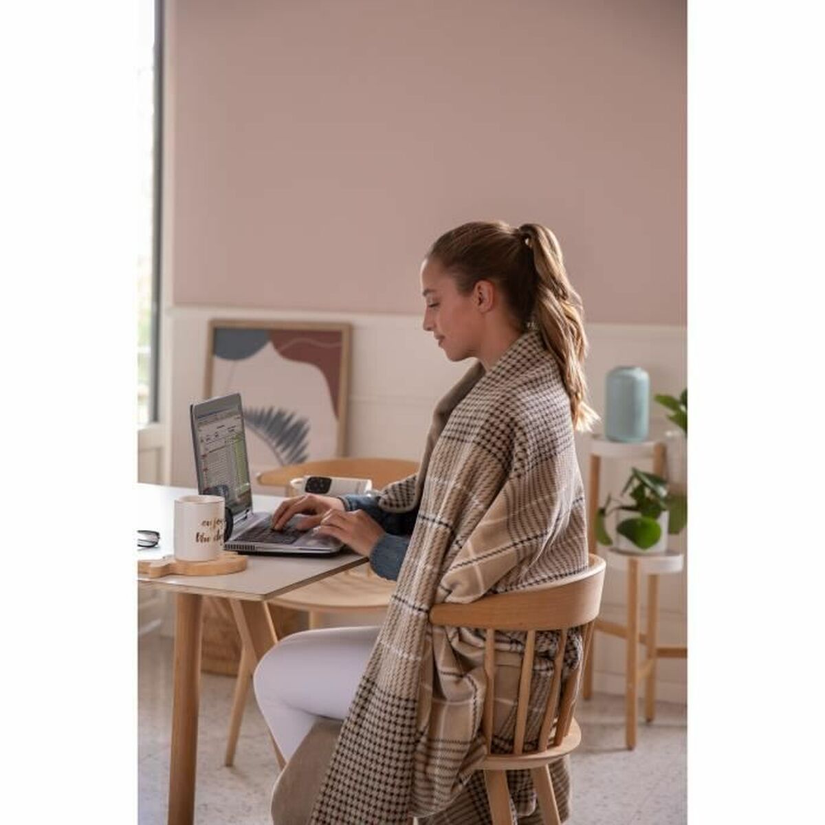 IMETEC 16936 elektrische Heizdecke braun Samt Produktdetails
