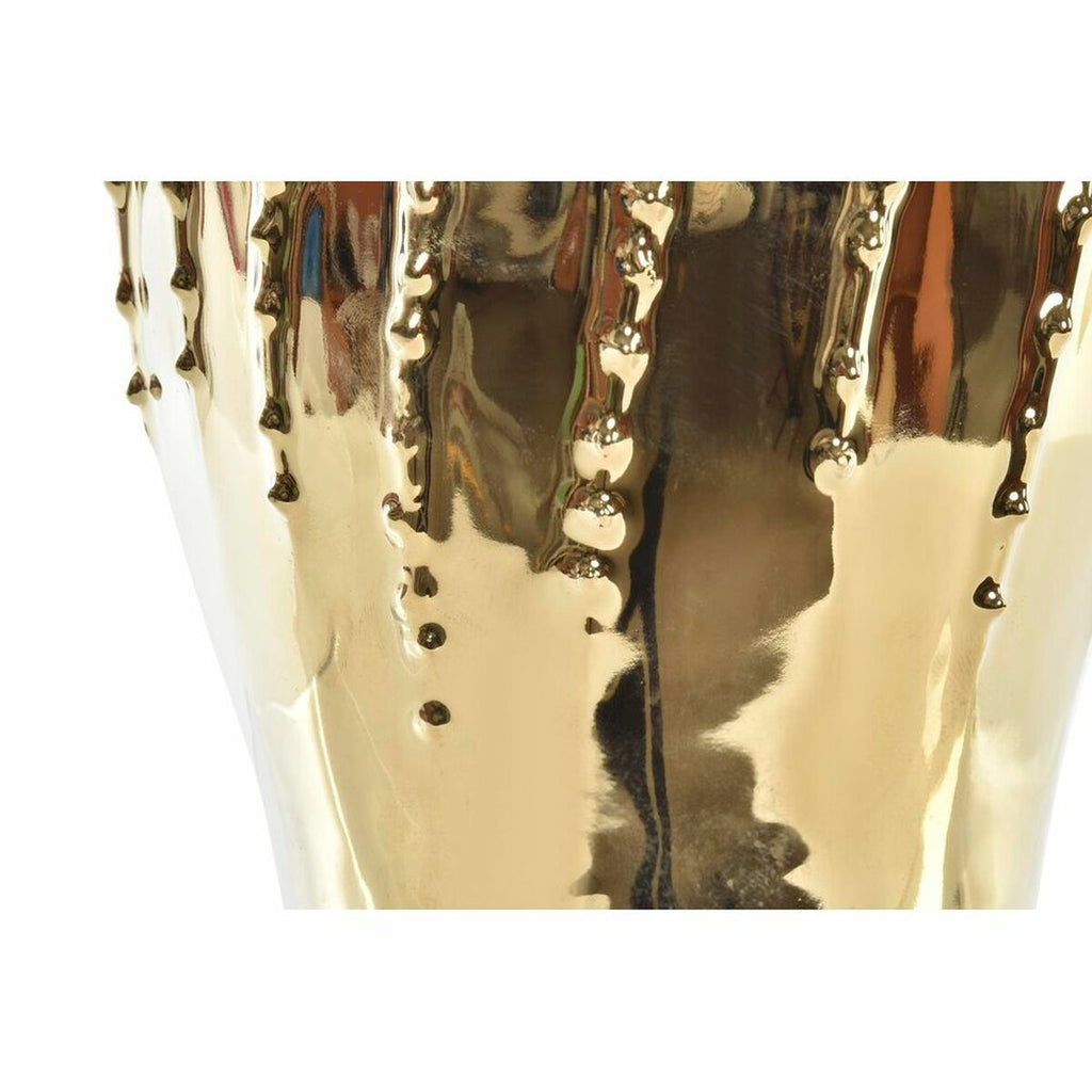 DKD Vase Porzellan gold modern 23cm Nahaufnahme
