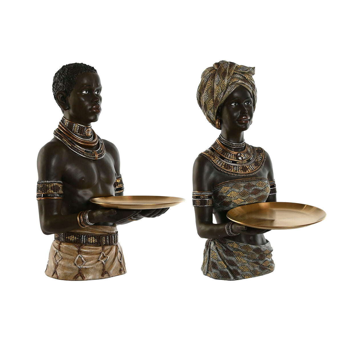 Home ESPRIT Deko-Figur afrikanisch kolonial 2er-Set 
