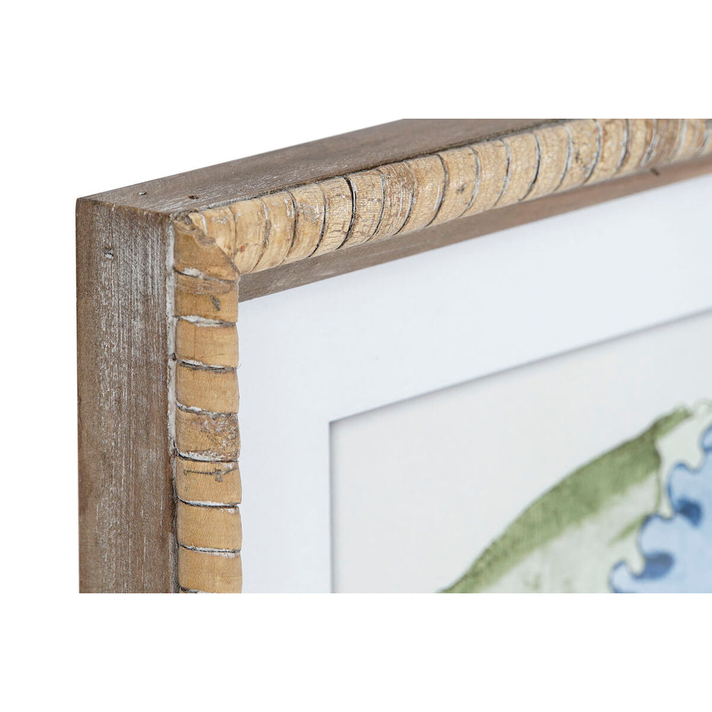 Wandbild Kristall Tanne 4er-Set mediterran Detailansicht
