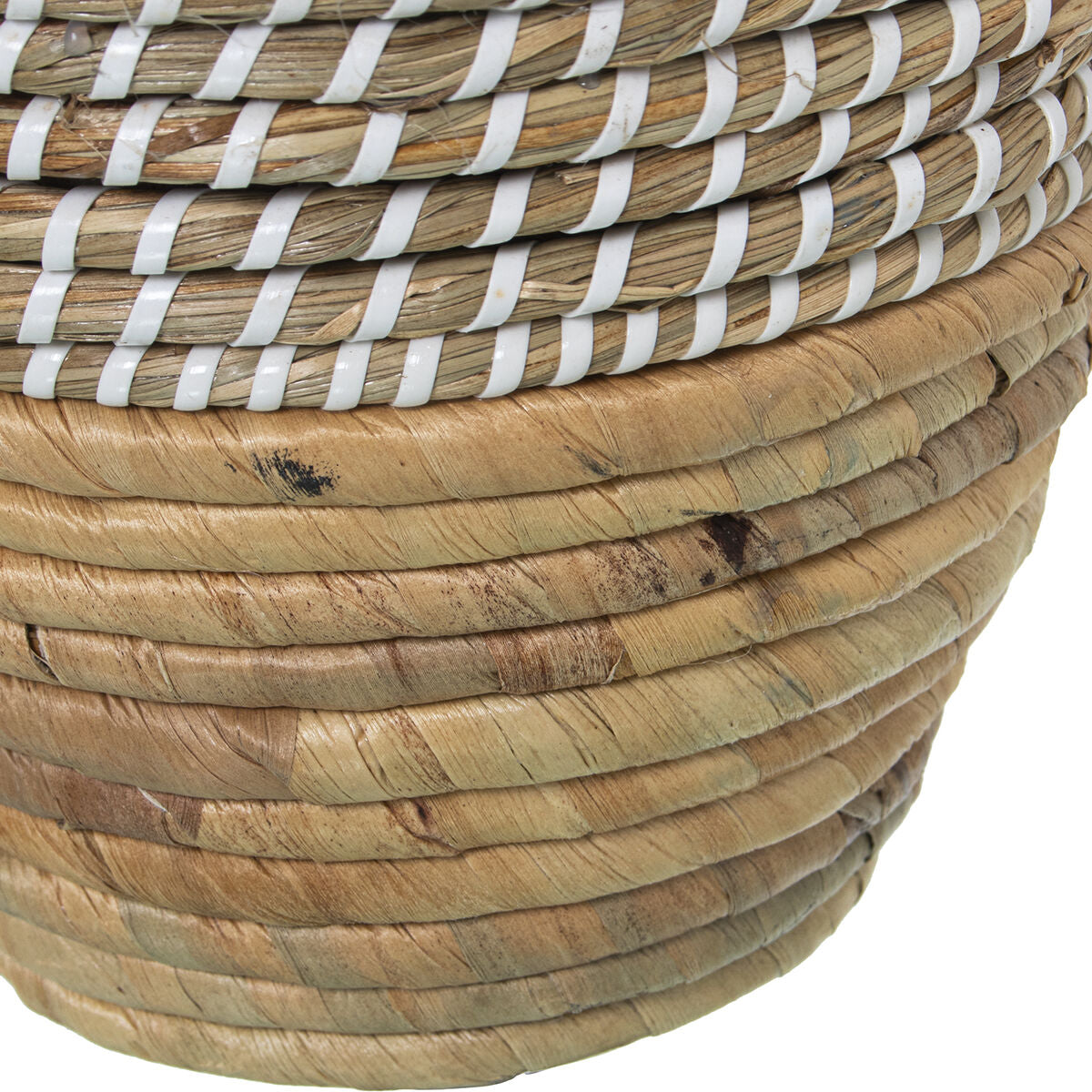 Vase Seegras türkis natur 21x21x30 cm Produktdetail
