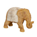 Romimex Deko-Figur Elefant beige natur Rattan Polyesterharz
