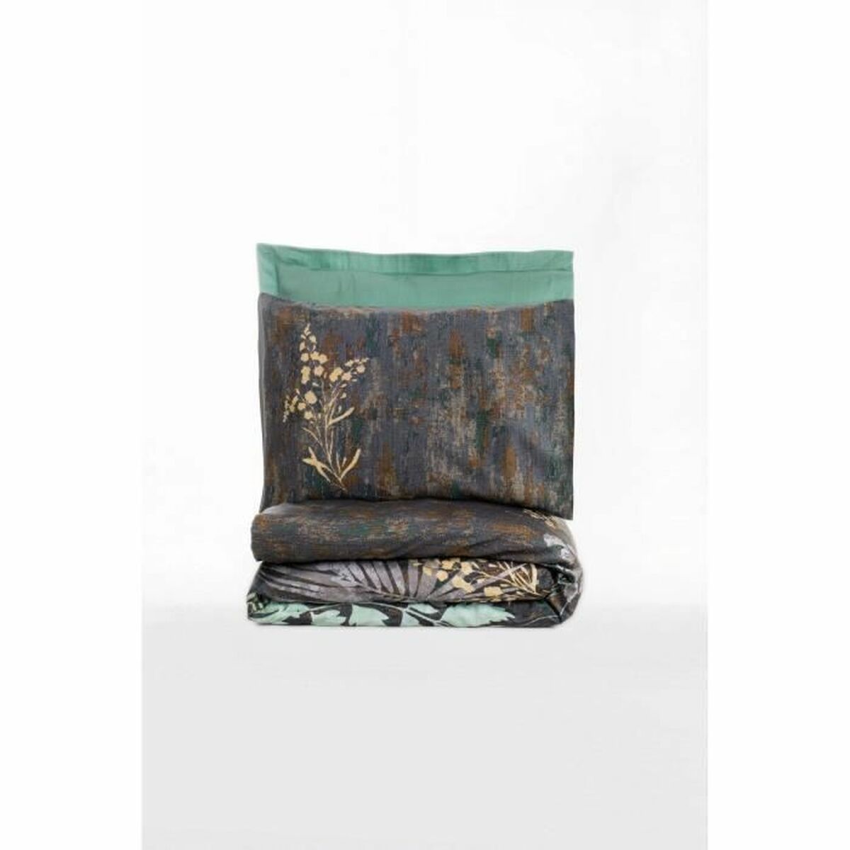 Bettbezug mintgrün 220x240cm BigBuy Home Satin-Baumwolle Nahaufnahme
