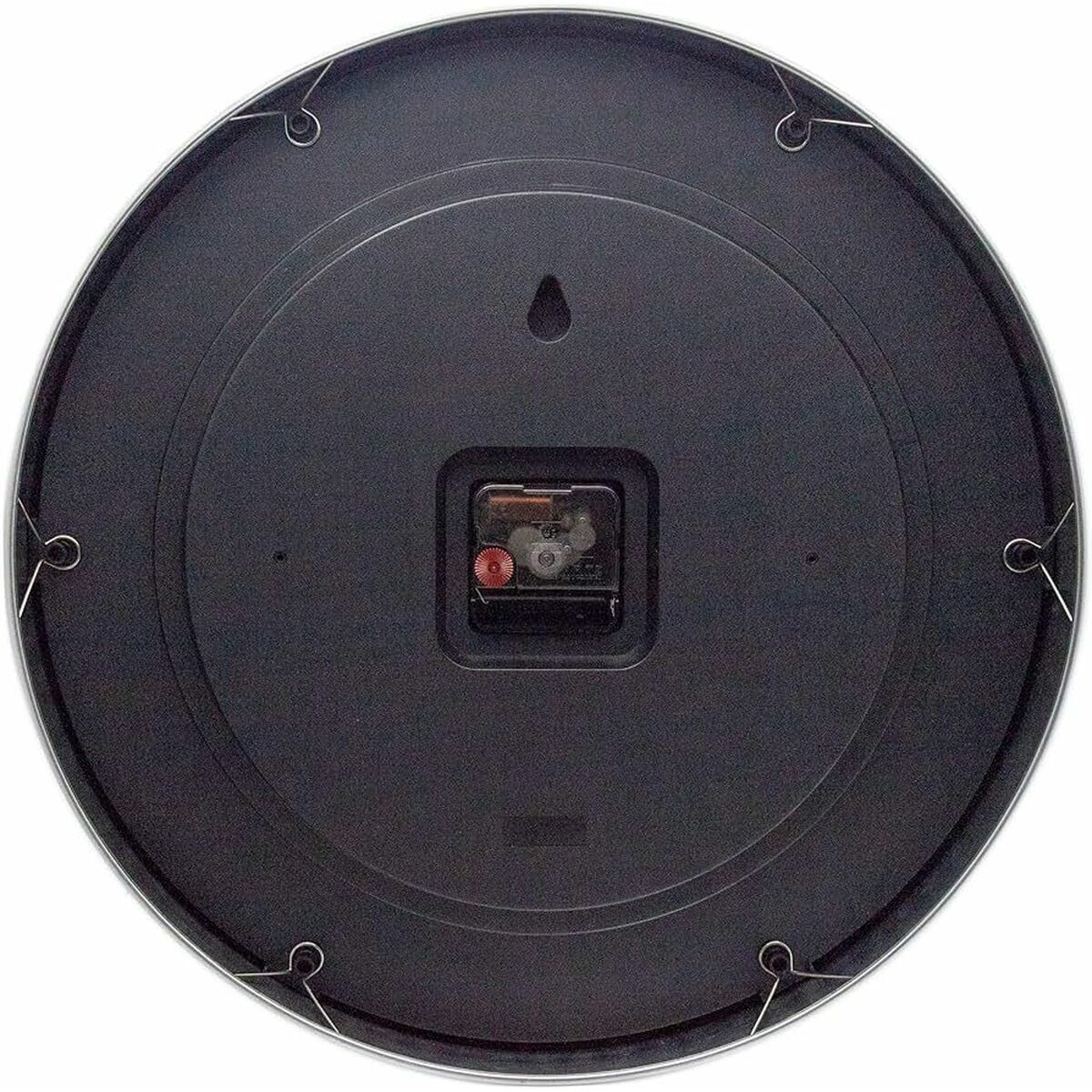 Wanduhr Nextime 3511WI grau Metall 40cm Detailansicht Ziffernblatt
