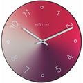 Wanduhr Nextime 8194RO Rot – 40 cm, modernes Design, leises Uhrwerk
