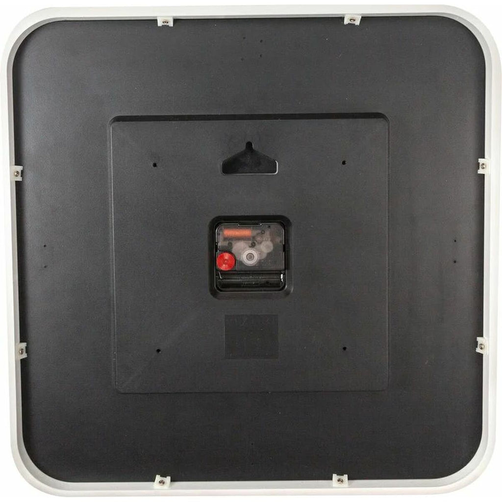 Wanduhr Nextime weiß Holz 40cm modern Detailansicht Ziffernblatt
