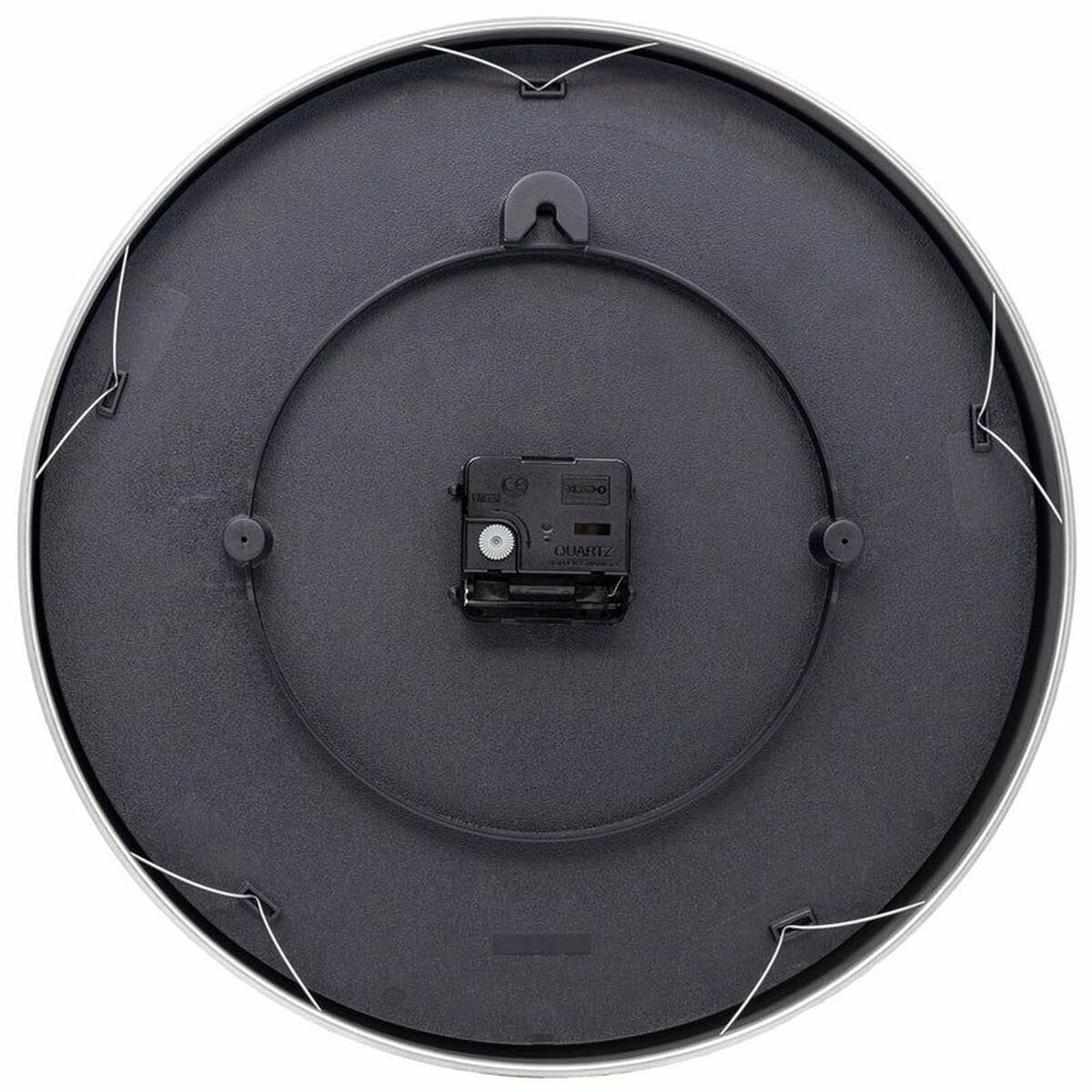 Wanduhr Nextime 3254RZ grau rosa Metall 34cm Detailansicht Ziffernblatt
