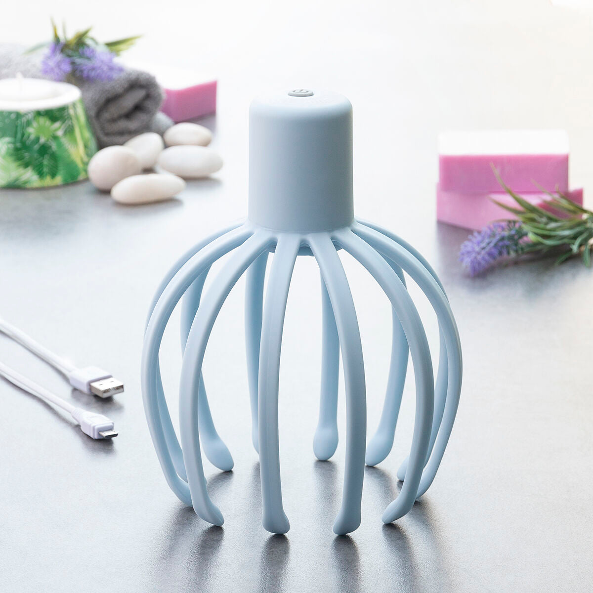 Helax Kopfmassagegerät mit USB-C Aufladung Detailansicht